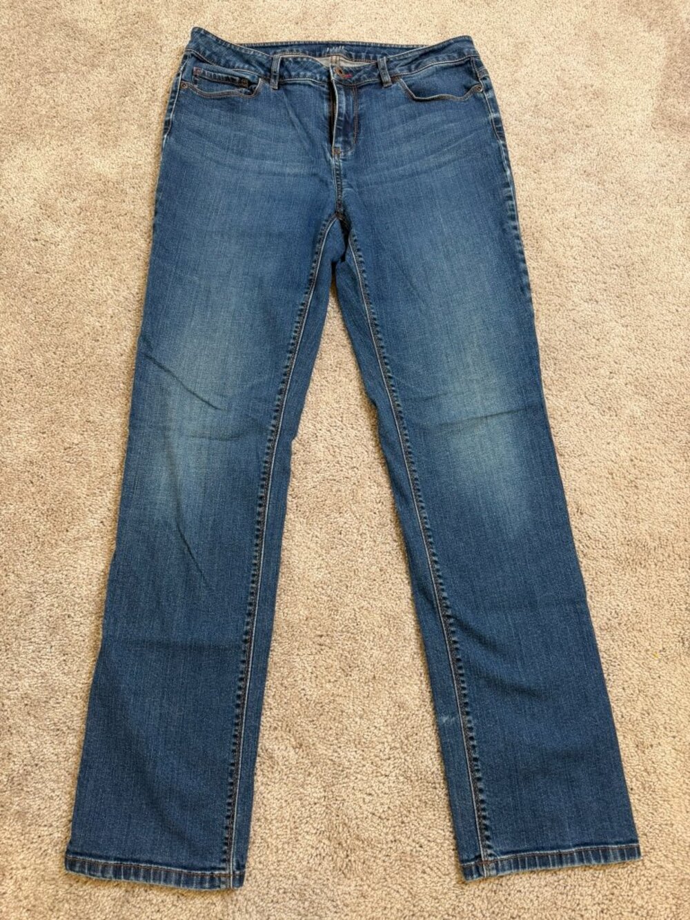 J. Jill Authentic Fit Slim Leg Women's Jeans Size 8 Blue